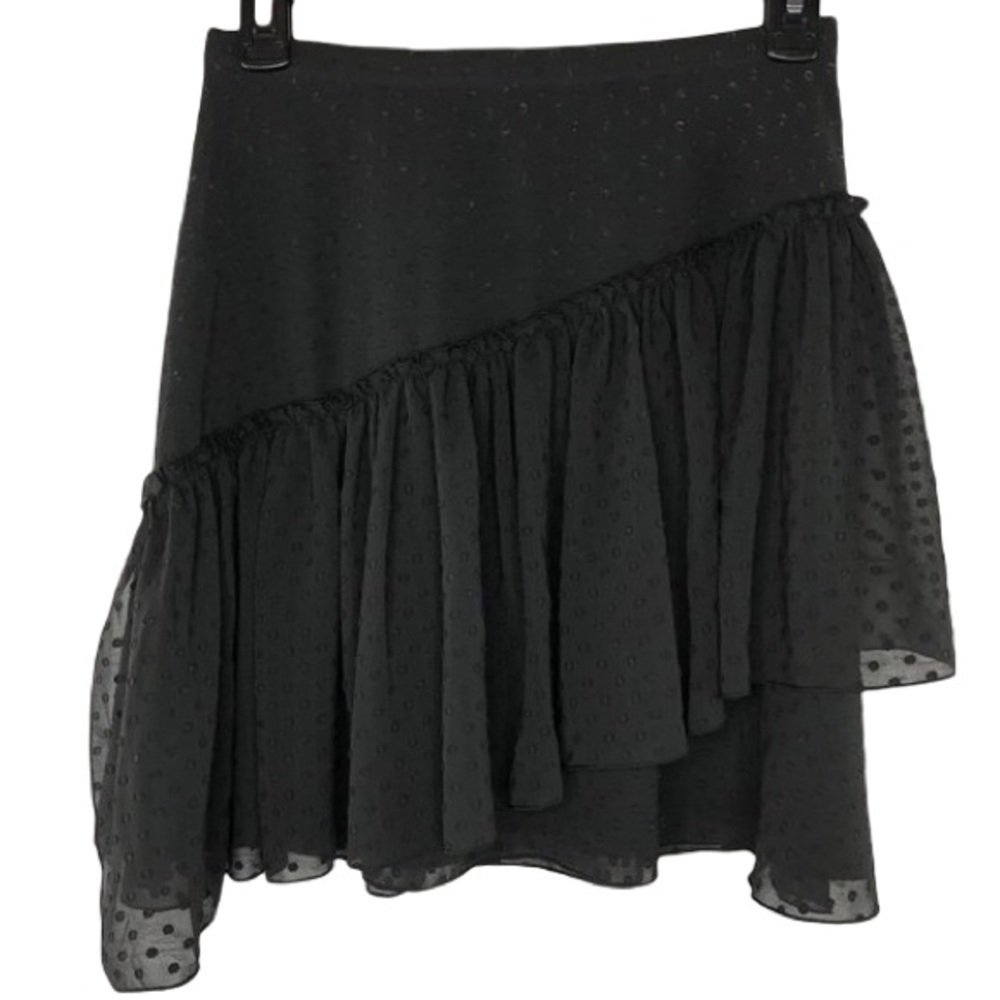 The Fifth Label black asymmetrical mini skirt